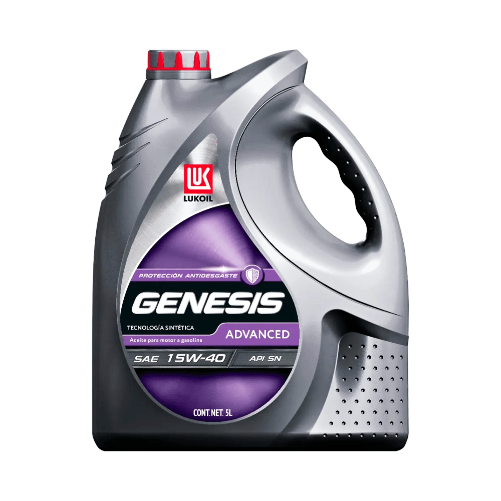 Aceite De Motor Lukoil Genesis Advanced Sae 15w-40 Tecnología Sintética 5l