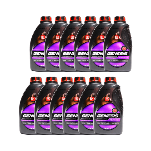 Aceite Mineral Para Motor 10w30 Api Sn Lukoil 12 Litros