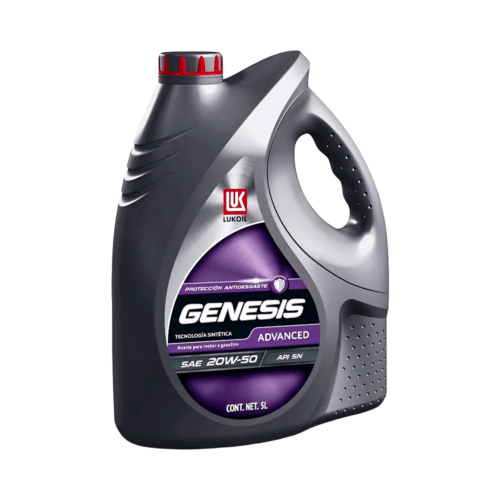 Aceite Mineral Para Motor 20w50 Api Sn Lukoil 5 Litros