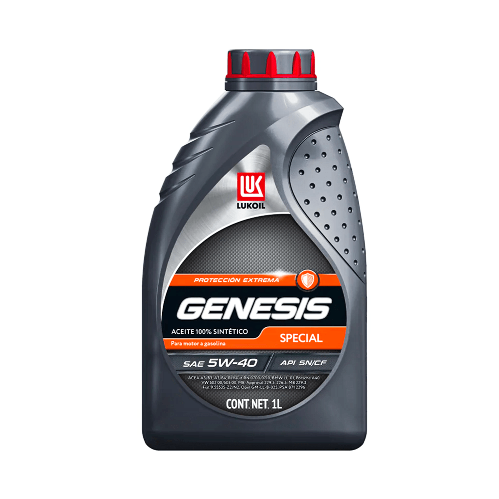 Aceite Motor 100% Sintético 5w40 Lukoil 1 Litro