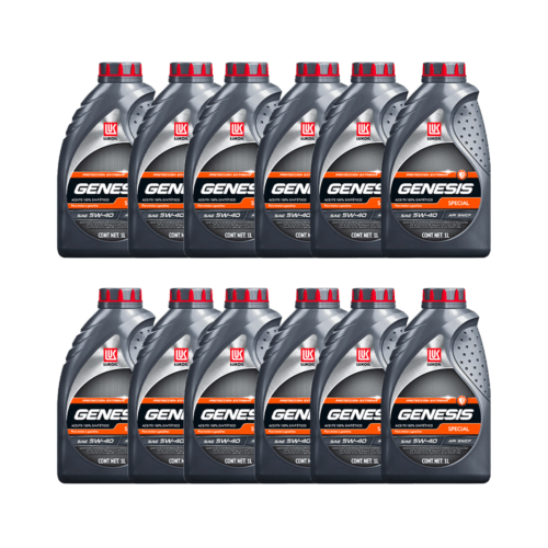 Aceite Motor 100% Sintético 5w40 Lukoil 12 Litros