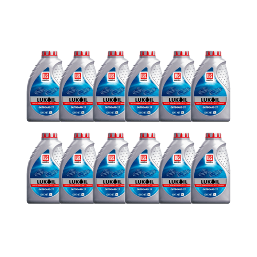 Aceite Motor De 2 Tiempos Fuera De Borda Lukoil 12 Litros