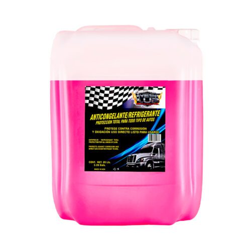 Anticongelante Rosa Para Todo Tipo De Autos Listo Para Usar 20 Lt.
