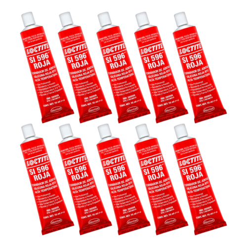 Formador De Juntas Loctite Silicón Rtv Rojo De 70 Ml 10pz