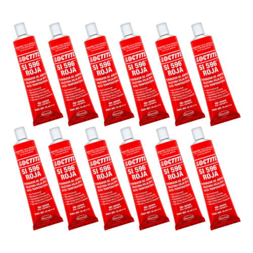 Formador De Juntas Loctite Silicón Rtv Rojo De 70 Ml 12pz