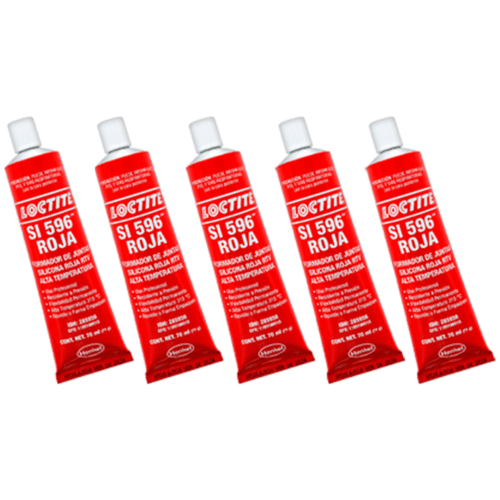 Formador De Juntas Loctite Silicón Rtv Rojo De 70 Ml 5pz