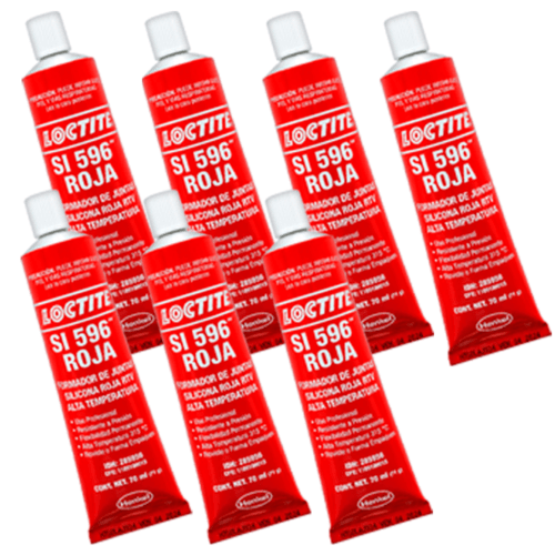 Formador De Juntas Loctite Silicón Rtv Rojo De 70 Ml 7pz