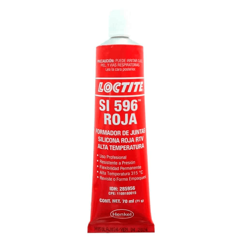 Formador De Juntas Loctite Silicón Rtv Rojo De 70 Ml
