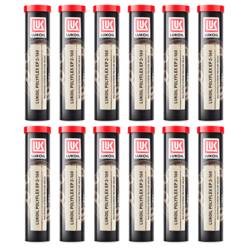 Grasa De Litio Lukoil Polyflex Ep 2-160 Caja De 12 Piezas