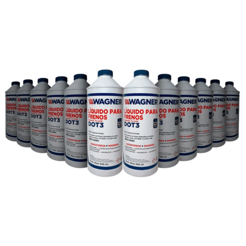 Líquido De Frenos Wagner Dot3 Servicio Pesado 946 Ml 12 Pz