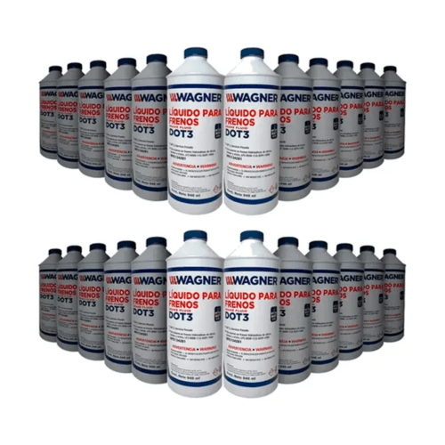 Líquido De Frenos Wagner Dot3 Servicio Pesado 946 Ml 24 Pz