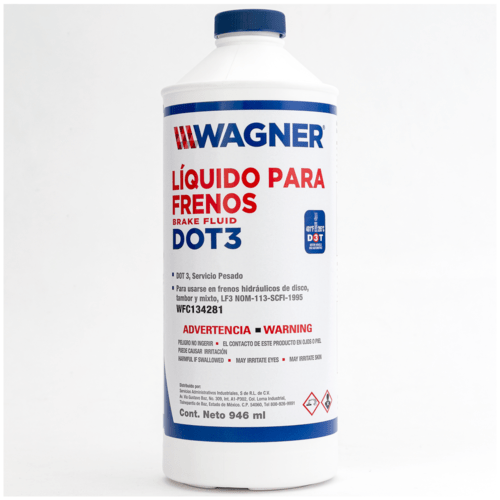 Líquido De Frenos Wagner Dot3 Servicio Pesado 946 Ml