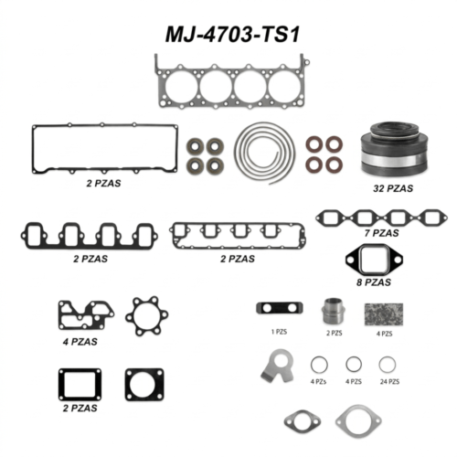 Empaque Superior Cumm Dina V8 Mj-4703-ts1